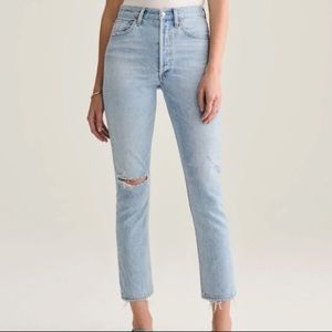 Agolde Riley High Rise straight crop size 25